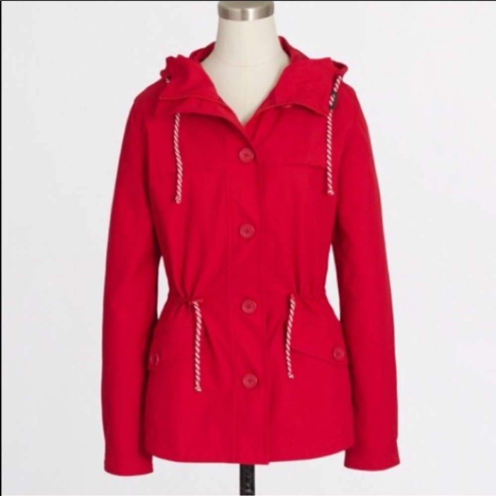 J. crew nylon rain jacket